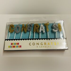 New CONGRATS Gold Silver Glitter Candles 9 Partner Planners made in Cambodia